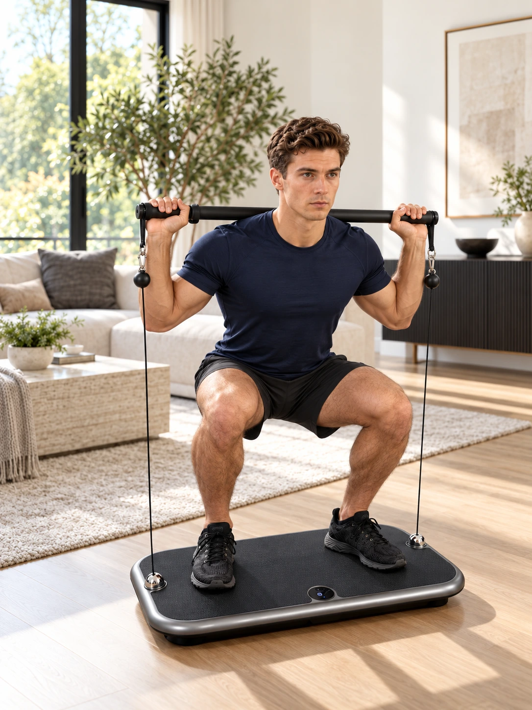 Squat sur la plateforme P-Tech